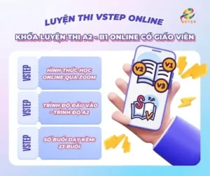 Khóa luyện thi A2 - B1 Online có giáo viên dạy kèm