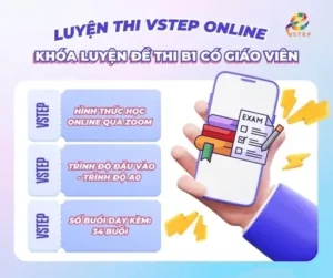 Khóa luyện đề thi B1 Online có giáo viên dạy kèm